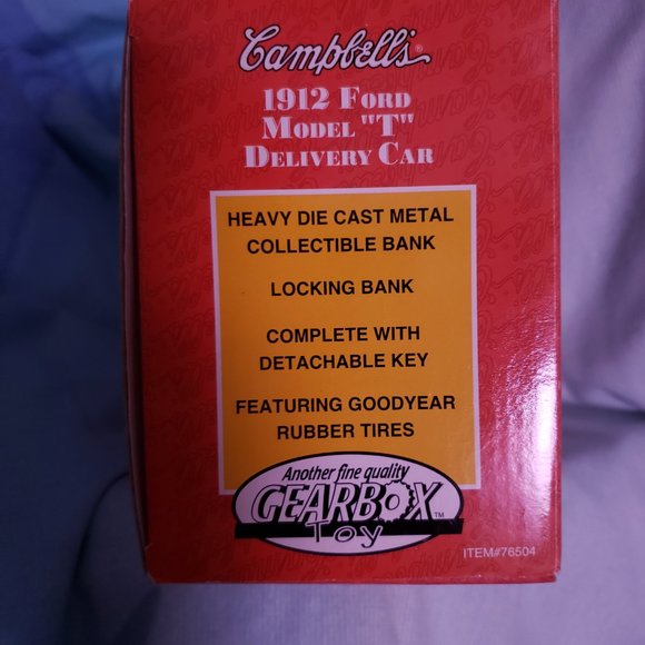 Collectors Die cast metal gearbox toy coin bank, 1912 Ford truck - Picture 5 of 6